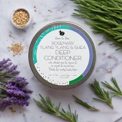 Rosemary, Ylang Ylang & Shea Deep Conditioner for Coily Hair - Bean and Bee