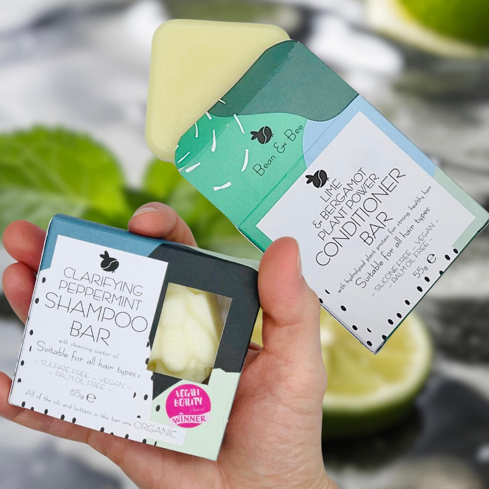 Shampoo and Conditioner Bar Set: Cleanse and Hydrate