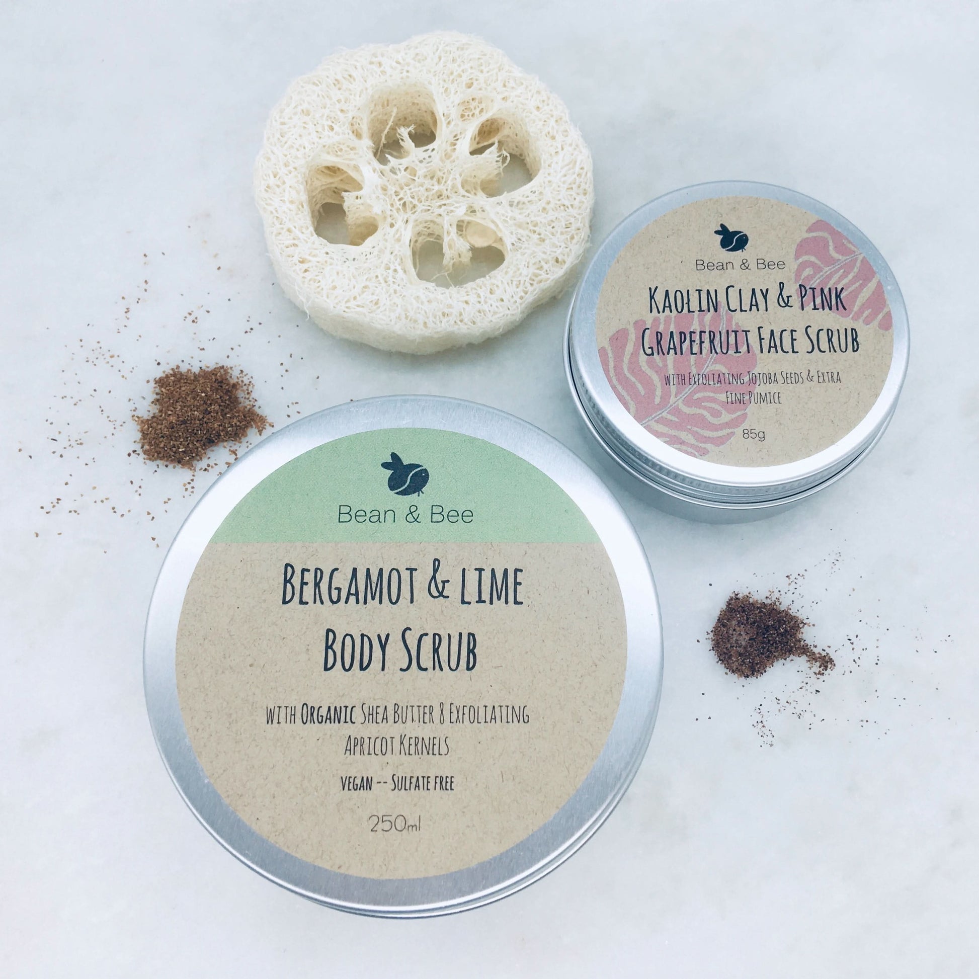 Face & body exfoliating kit - Bean and Bee