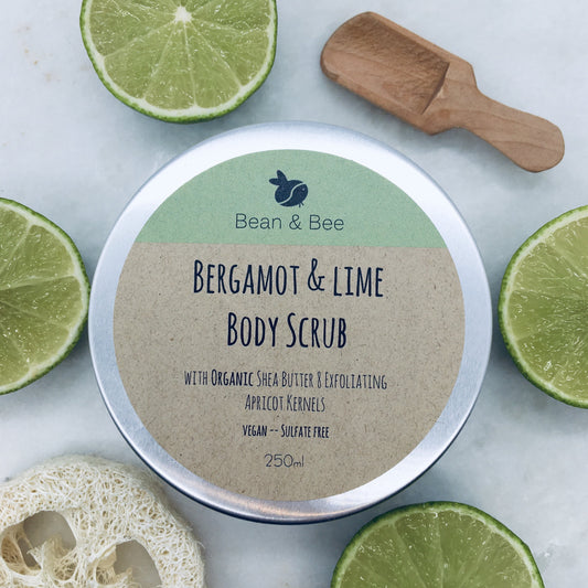 Lime & Bergamot Body Scrub - Bean and Bee